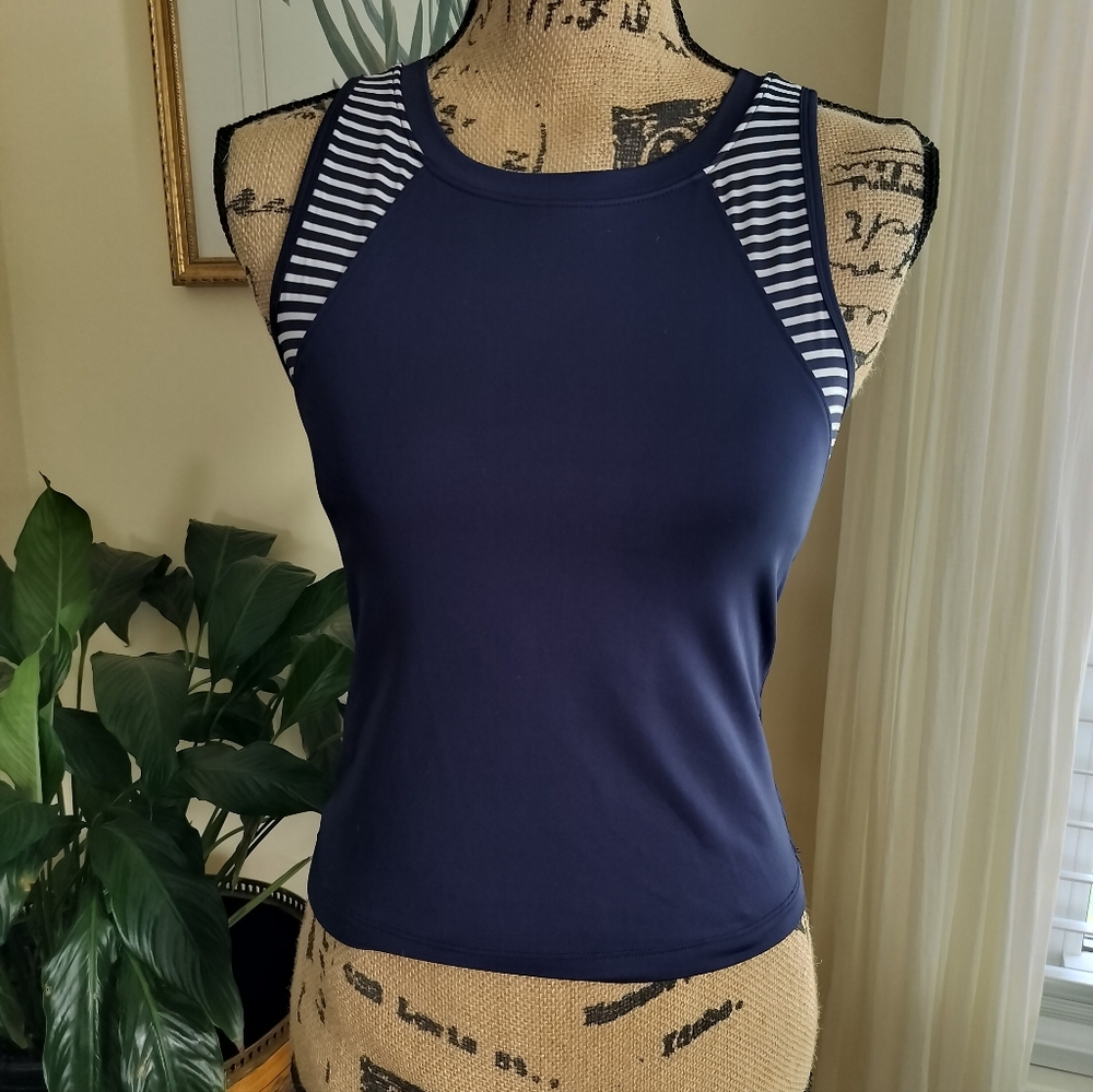 Sincerely Jules Women's Striped Golf Tennis Tank Top Size XS